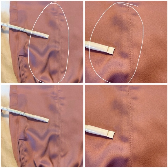 Bebe Size 12 Natural Waist Stud Detail Satin Jogger Pant Pink Cargo Pockets NWT - Picture 15 of 16